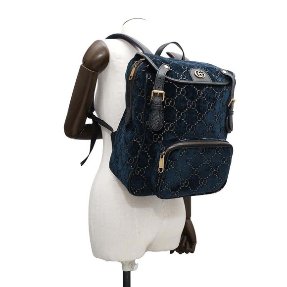 Gucci GG Velvet Backpack Rucksack Daypack Bag main image 1